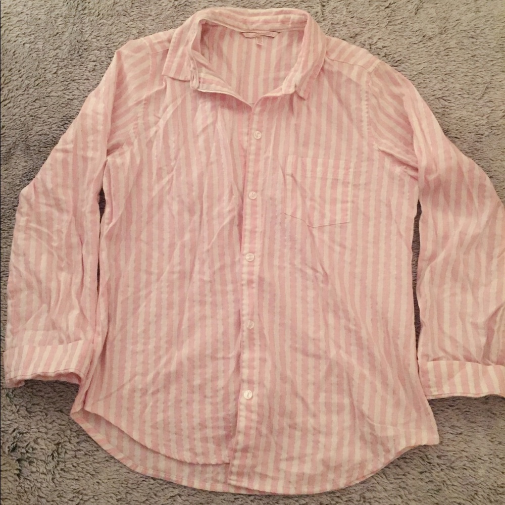 Victoria’s Secret Pink Striped Pajama Shirt